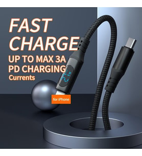STORE PD60W Hızlı Şarj Kablosu, Led Ekranlı, 480Mbps Type-C to Type-C Kablo, USB C - USB C Erkek - Erkek Kablo Tip C to Tip C 1 Metre U05CC3-ST