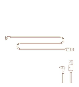 Cattie Su Pınarı Yedek Usb Güç Kablosu 150 cm