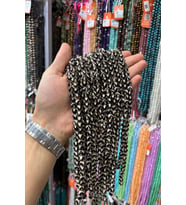 Tibet Akik Taşı Küre Kesim Siyah Beyaz 8mm Doğal Taş Dizi