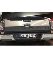 Ranger T6 Bagaj Alt Kabartma Ranger Yazılı Mat Siyah