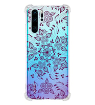 Huawei P30 Pro  Köşe Korumalı Antişok Kapak Nostalji Desen Tasarımlı Şeffaf  Kılıf
