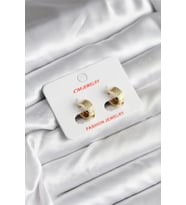 14K Gold Renk Kaplama CM Kadın Küpe