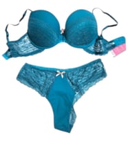 Lora garden Dolgulu Dantelli Slip Siyah Tül 2li Takım