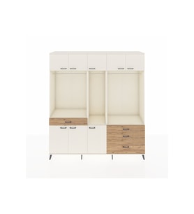 Hyperion Dolap 8 Raflı 4 Çekmeceli 3 Askılı 220x44x243 Aytaşı-Aytaşı/Çam