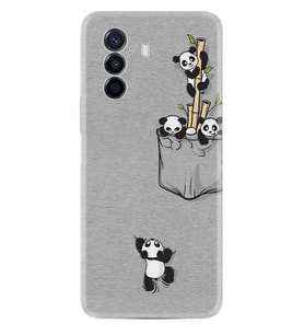 Huawei Nova Y70 Y90 Nova 9 SE  Kılıf Desemli Silikon Pandalar 1798