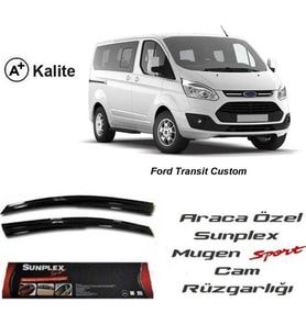 Ford Transit Custom Cam Rüzgarlığı Mugen Tip Sunplex 2li