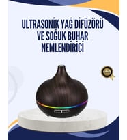 LED Işıklı Sessiz Çalışan Soğuk Buhar Nemlendirici