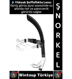 #Şnorkel Konforlu Yüksek Şeffaf Görüş Havuz Deniz Yüzme Eğitim Ayarlanabilir Önden Dalış Şnorkeli