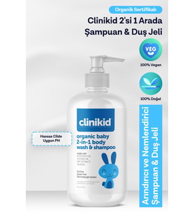 Organik Sertifikalı 2'si 1 Arada Şampuan & Duş Jeli