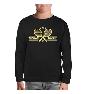 Tenis - Lover Siyah Çocuk Sweatshirt