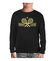 Tenis - Lover Siyah Çocuk Sweatshirt