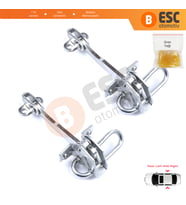 Fiat Punto MK2 188 5-Kapı 1999-2012 51790088 İçin 2 EA Arka Sağ ve Sol Kapı Gergi Yayı