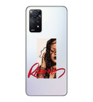 Xiaomi Redmi Note 12 PRO 4G Uyumlu Rihanna Tasarımlı Şeffaf Telefon Kılıfı