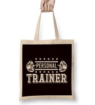 Personal Trainer Bodybuilding Fitness Instructor Workout Gym Bez Çanta Uzun Saplı