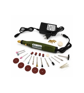 18V Ayarlanabilir Hızlı Mini Gravür ve Taşlama Makinesi Seti – 3000-18000 RPM, 0.5-3.2 mm Mandren, Çok Amaçlı Rotary Tool