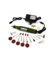 18V Ayarlanabilir Hızlı Mini Gravür ve Taşlama Makinesi Seti – 3000-18000 RPM, 0.5-3.2 mm Mandren, Çok Amaçlı Rotary Tool