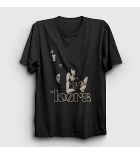 Presmono Unisex Siyah Band The Doors T-Shirt 115919tt