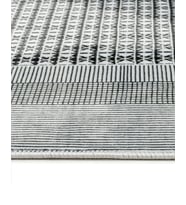 Dijital Kaymaz Yıkanabilir Antrasit Geometrik Triko Salon Halısı Mutfak Halısı Koridor Halısı Yolluk 3899