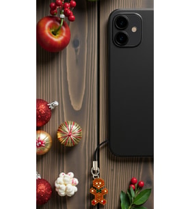 Miyuki Boncuk El Yapımı Kurabiye Adam Gingerbread Man Telefon Çarmı - Charm