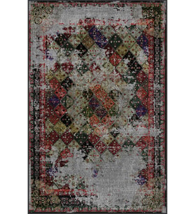 Eliana Home Baskılı, Yıkanabilir Kaymaz Taban Salon Halısı LNA1639-HY1204 100x150 cm (Siyah)