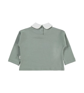 Civil Baby Çiçek Baskılı 6-18 Ay Sweatshirt - Yeşil 6-9 Ay