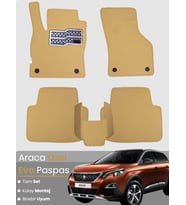PEUGEOT 3008 (2017-2020) Uyumlu EVA Paspas Tam Set–Araca Özel,Oto Paspas
