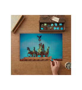 Berlin Brandenburg Kapısı Tasarımı 240 parça Ahşap Puzzle Ahşap Kutuda MP07101