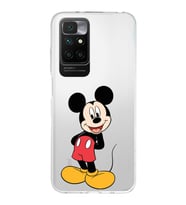 Redmi 10 2022 Uyumlu Kapak Mickey Mouse Tasarımlı Şeffaf Silikon Kılıf