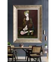 GÜMÜŞ ÇERÇEVELİ PASPARTULU TABLO V542