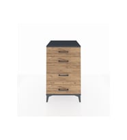 Kronos Komodin 4 Çekmeceli 60x59x96 Antrasit-Çam