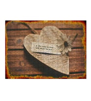 Ahşap Mdf Puzzle Yapboz Çiçekli Aşk Sözleri
