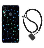 Tecno Spark 8T Kılıf Silikon Boyun Askılı İpli Desenli Silikon Naif Çizgiler 1680