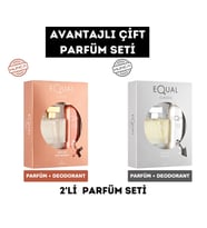 Avantajlı Çift Parfüm Seti (Parfüm 75 ml (K) + 75 ml (E) + (2 Adet Deo 150 ml)