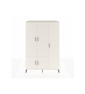 Kronos Dolap 7 Raflı 5 Kapaklı Tek Askılı 132x59x195 Aytaşı-Aytaşı/Çam