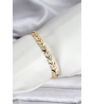 14K Gold Renk Kaplama Başak Model CM Kadın Bileklik - TJ-BB8127