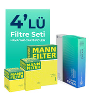 MANN Peugeot 206+ 1.4 Dizel Filtre Bakım Seti (2010-2013) 4 Lü