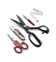 Hodbehod 9" 23CM Siyah Saplı Çelik Somunlu Profesyonel Kumaş Kesim Makası Set