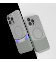 Apple iPhone 15 Pro Max Kılıf M-Safe Şarj Özellikli Mıknatıslı Zore Duble Kapak