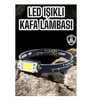 Mey İthalat® Kamp Feneri Balıkçı Feneri Başlıklı Suya Dayanıklı Kafa Lambası