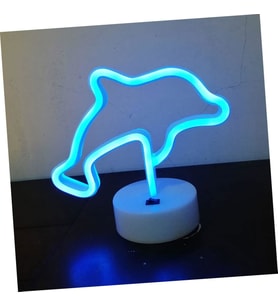 Neon Işık Gece Lambası Ev için Neon Lamba Düğün Parti Dekoru için Duvar Dekoru Yunus Balığı Tasarıml