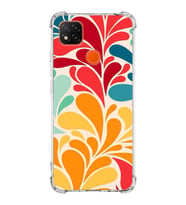 PrintiFy Xiaomi Redmi 9c Uyumlu Retro Color 5 Baskılı Şeffaf Köşe Korumalı Antişok Kılıf