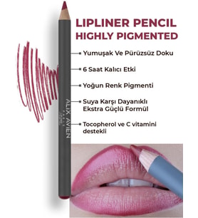 Uzun Süre Kalıcı Dağılma Yapmayan Nemlendirici Dudak Kalemi - Lipliner Pencil 17 Ruby Red