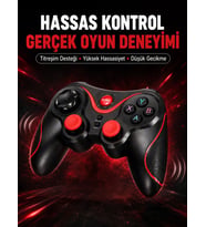 Profesyonel Oyuncu Kablosuz Gamepad Çoklu Cihaz Desteği