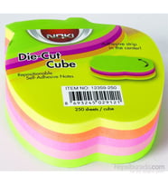 Noki 5X50 Yaprak Memo Elma Şekilli 5 Renk Postit 12359