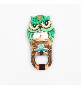 Kazakistan Temalı Baykuş Magnet Kapak Açacak (Karışık)
