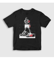 Presmono Unisex Çocuk Siyah Ring Boxing Boks Muhammed Ali T-Shirt 315927tt