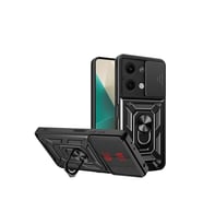 Northcity Xiaomi Poco X6 Kılıf Pars Lens Yüzüklü Silikon - Siyah