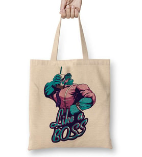 Estampa League Of Legends Like A Boss Bez Çanta Uzun Saplı