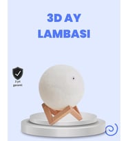 Northcity RGB Modlu 3D Ay Gece Lambası 16 Renk ve Uzaktan Kumanda ile Ev Dekorasyonu