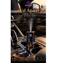 AirMist D5 Ultrasonik Aroma Difüzörü Od Ağacı – Koku Makinesi, Araç Ev Ofis İçin TEKNOKALİTE
